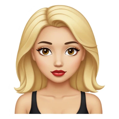 luxury blonde makeup artist sticker