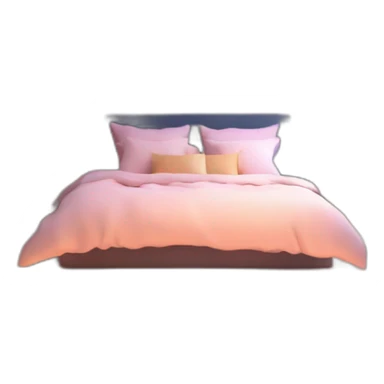 Design an inviting bed with floating pillows and fairy lights, in a dreamy bedroom sticker