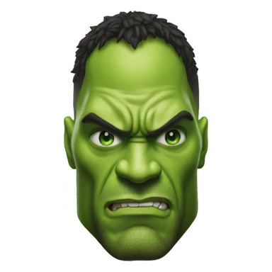 the rock become hulk sticker