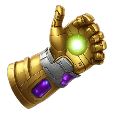 infinity gauntlet thumbs up sticker