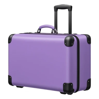light purple luggage sticker