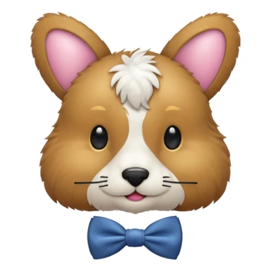 animal with bow tie sticker
