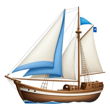 un barco navegando sticker