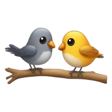 two birds and one stone sticker