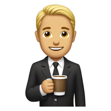 Mormon drinking coffee sticker