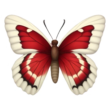 burgundy red butterfly sticker