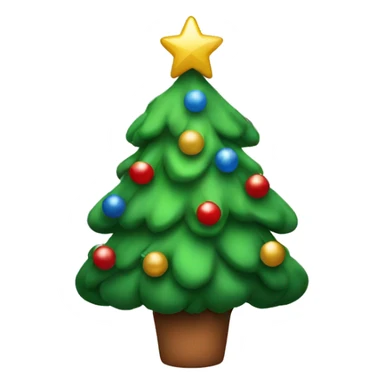 Christmas tree posing sticker