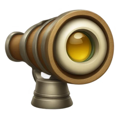 cartoon vintag spyglass sticker