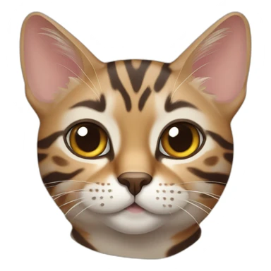 European cat bengal style sticker
