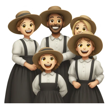 Laughing Amish  sticker