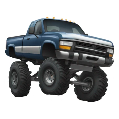 Lifted truck sticker