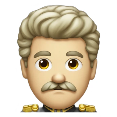 Little angry German dictator with mustache sticker