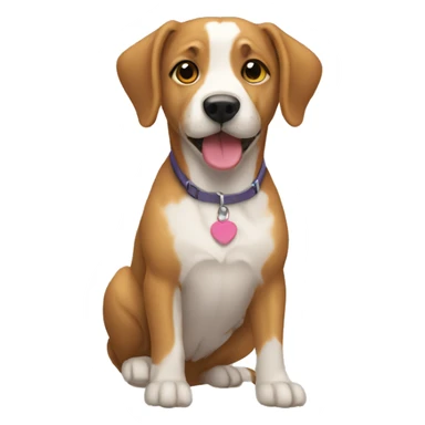 Now make  dog at a shelter sticker