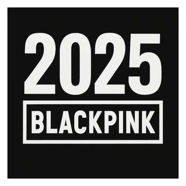 2025 year blackpink text sticker