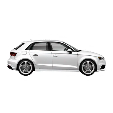 Audi A3 2024 in white sticker