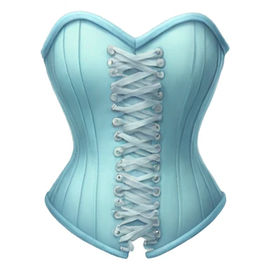 Pastel blue corset  sticker