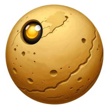 sand planet sphere sticker