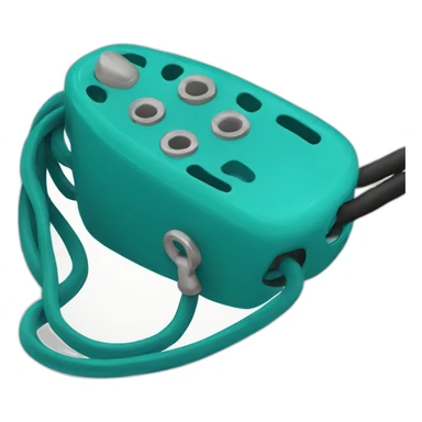 teal grigri belay device sticker