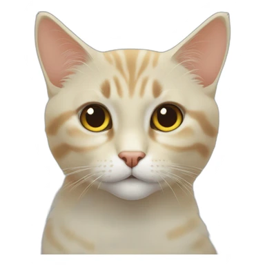 Turuncu kürklü yeşil kanatlı kedi sticker