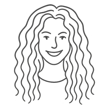 hand drawn outline icon of Shakira with no fill sticker