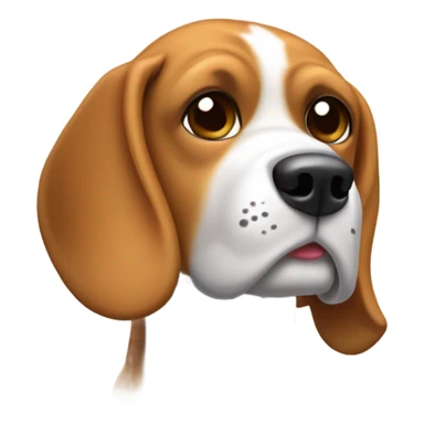 Perro beagle panzón  sticker