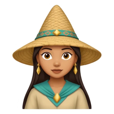 Disney raya with her pointed salakot hat sticker