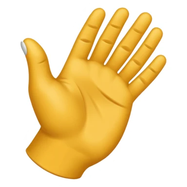 Emoji de una mano pegándole a un culo  sticker