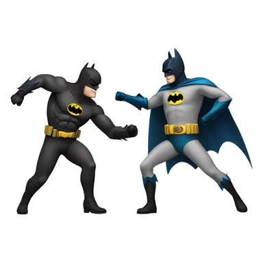 Batman con robin bailando sticker