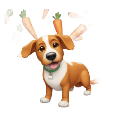 carrot dog sticker