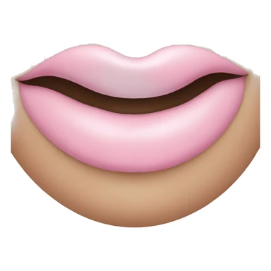 pastel pink kiss sticker
