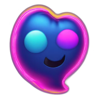 Juicy booty neon sign style sticker