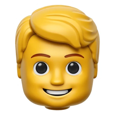 Lego boy head 3d sticker