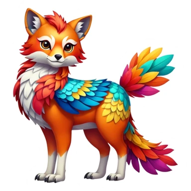 Multi-colored exotic Falvie-Fionbri, full body sticker