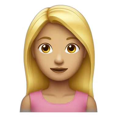 Fille avec un énorme front sticker