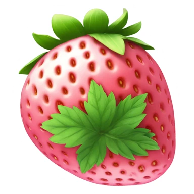 a pink strawberry  sticker