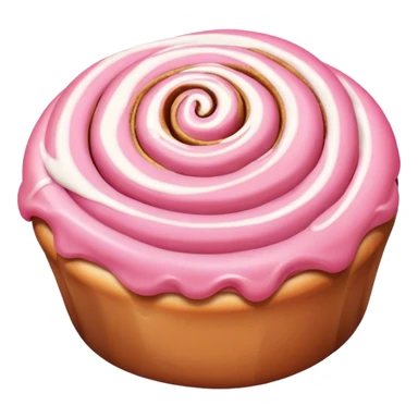 Pink cinnamon roll sticker