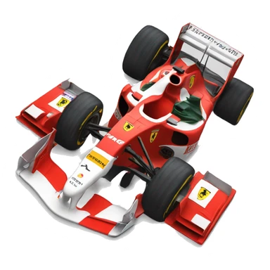 a Ferrari formula one car sticker