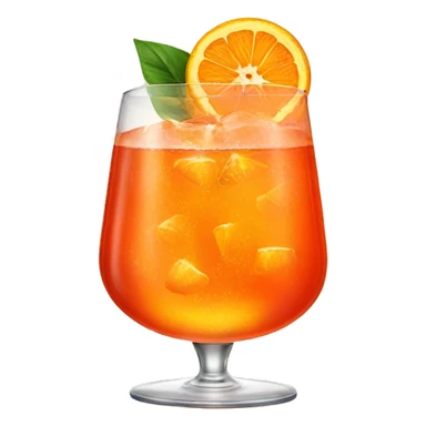 Glass with aperol spritz inside sticker