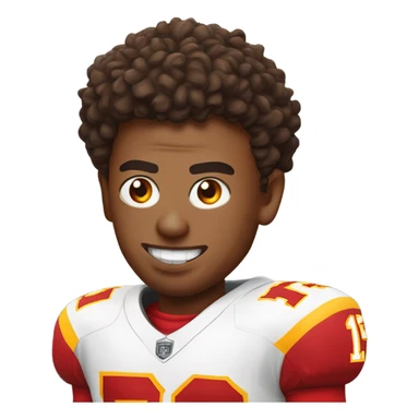 Devil wearing Patrick mahomes jersey sticker