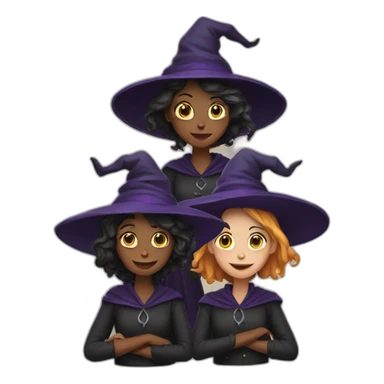 three witches sticker
