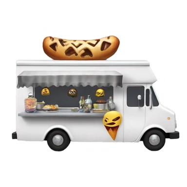 Wednesday Addams haunted dreamhouse food truck  sticker