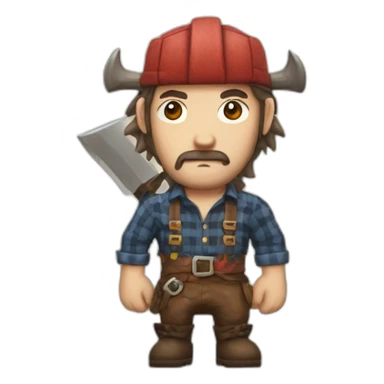 lumberjack from the final fantasy universe sticker