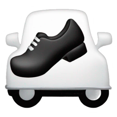 heels pressing car pedal sticker