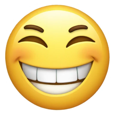Laughing emoji with it pointing sticker