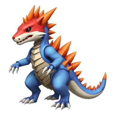 Shiny Koraidon-Marowak-Gabite-Fakémon-hybrid-creature (full body)  sticker