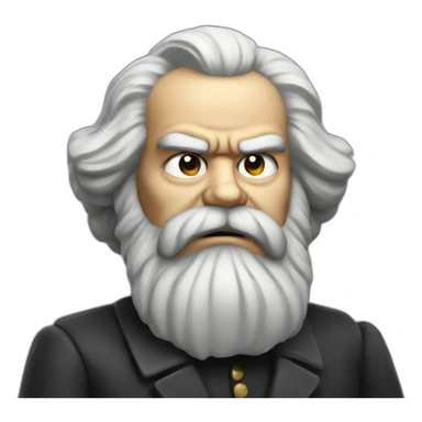angry karl marx sticker