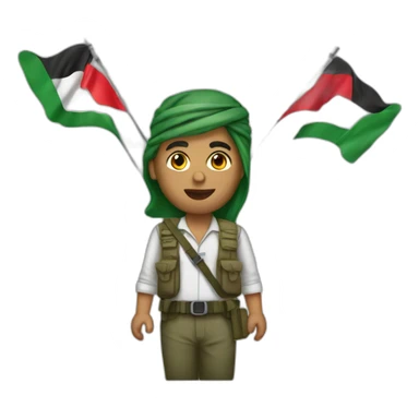 Freedom fighter from Palestine sticker