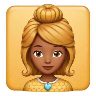 heart with a 1960s hairdo sticker