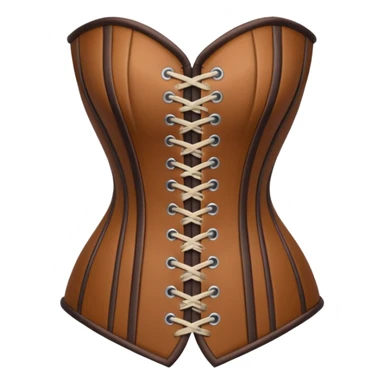 brown corset sticker