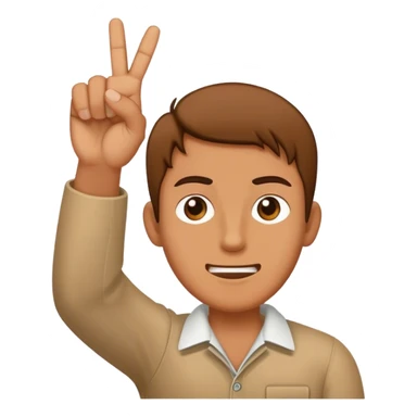 Double middle finger sticker